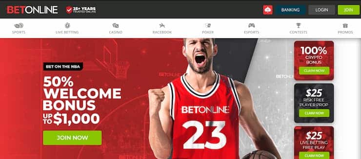 BetOnline basketball betting