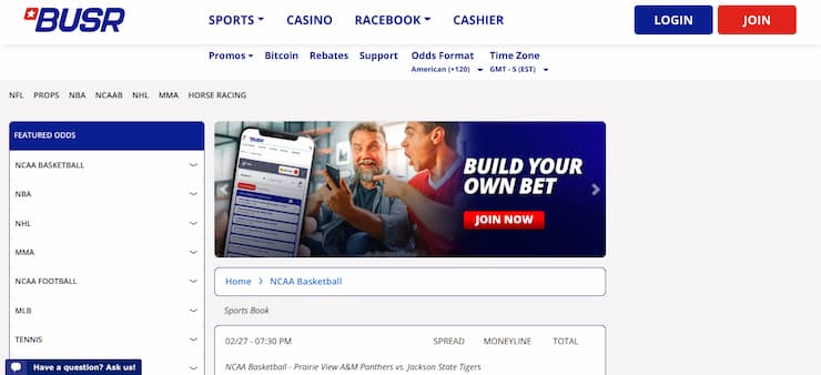BUSR college basketball betting