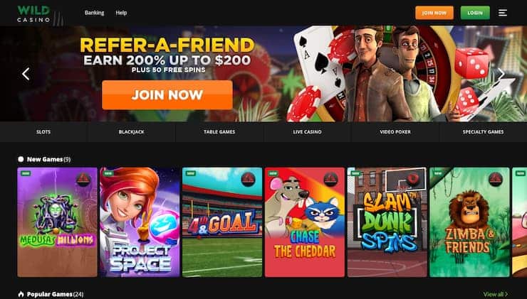 Wild Casino No Deposit Casino