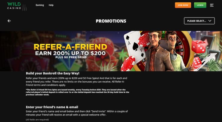 Claim a Wild Casino No Deposit Bonus