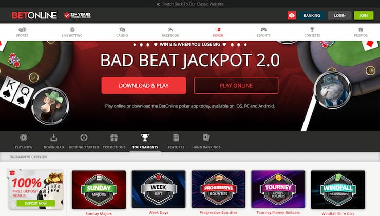 BetOnline Texas Holdem Online Casino