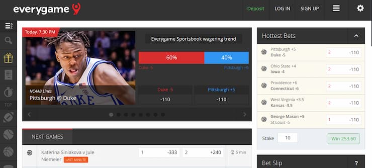 Everygame.eu betting on March Madness