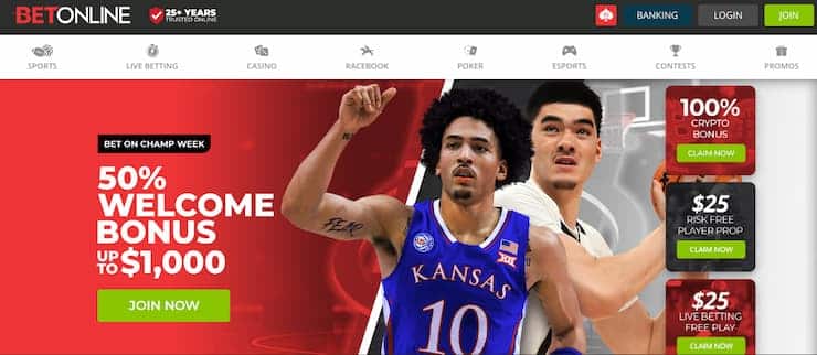 BetOnline March Madness Elite Eight online gambling