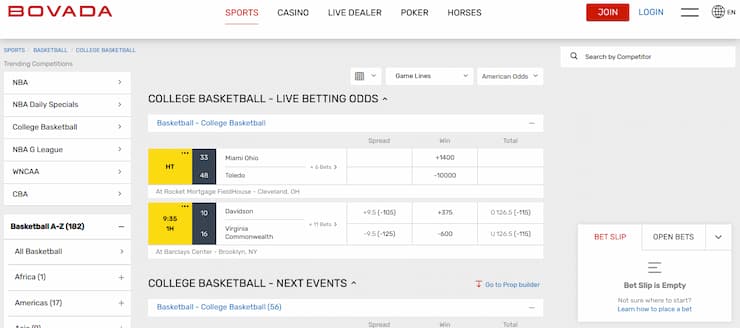Elite Eight at Bovada Sports