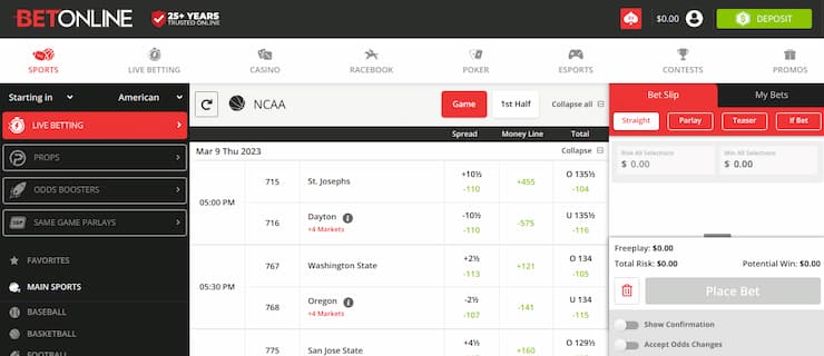 BetOnline sportsbook