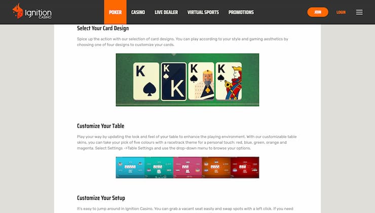 Ignition Online Poker Casino