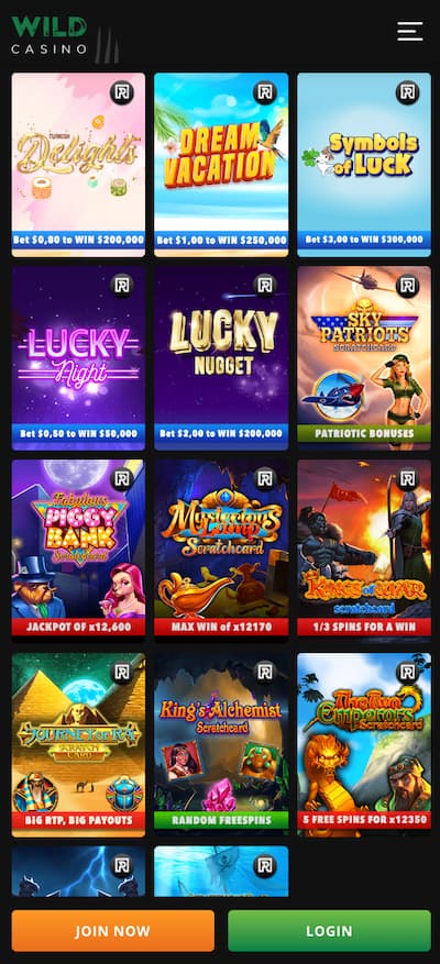 Wild Casino App