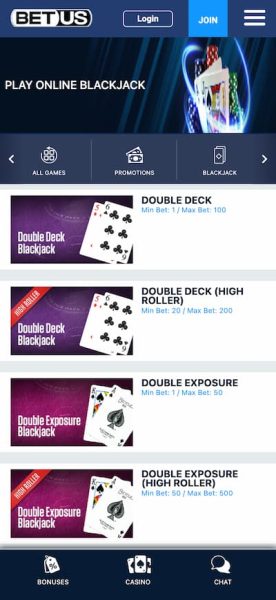 BetUS Massachusetts Casino App