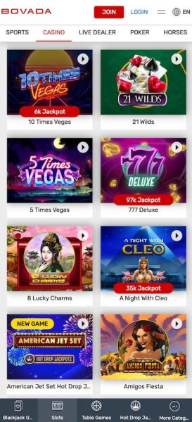 Bovada Casino App