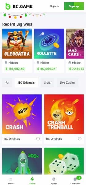 BC Game Massachusetts Casino App