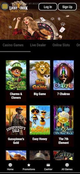 Lucky Creek Massachusetts Casino App