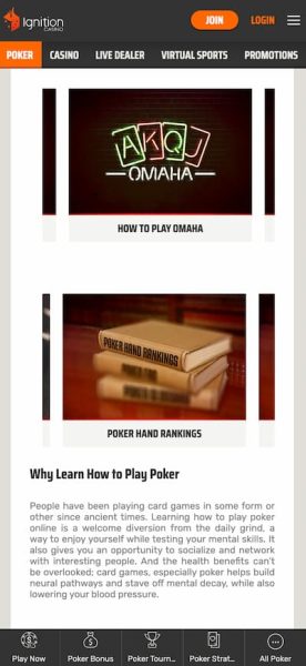 Ignition Vermont Casino App