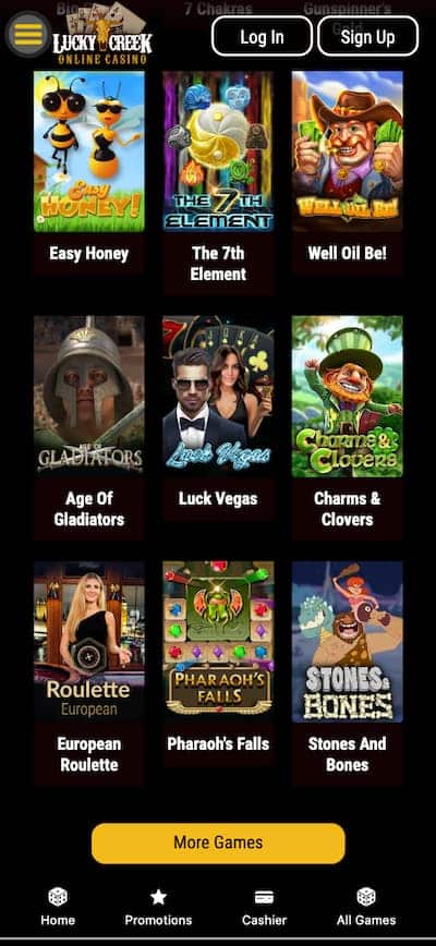 Lucky Creek Casino App