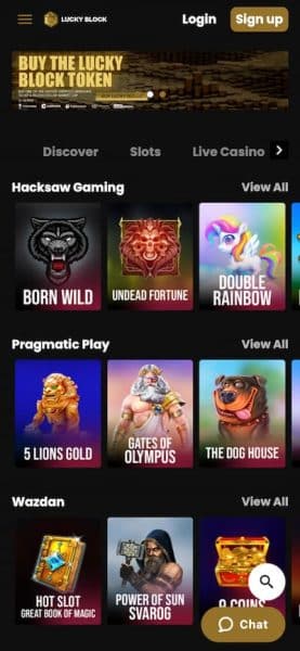 Lucky Block Wyoming Casino App