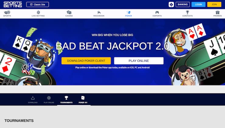 SportsBetting.ag Poker Casino