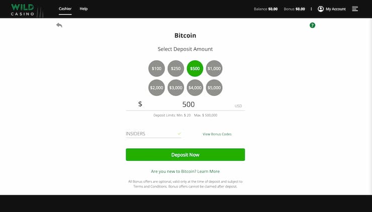 Wild Casino Neteller Casino registration step 3
