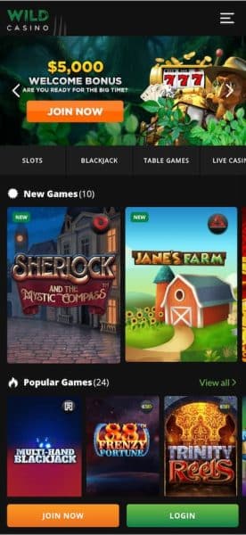 Wild Casino West Virginia Casino App