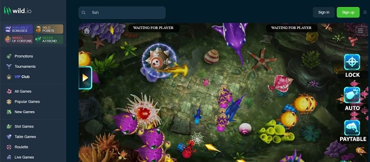 Wild.io Casino Fish Game Gambling