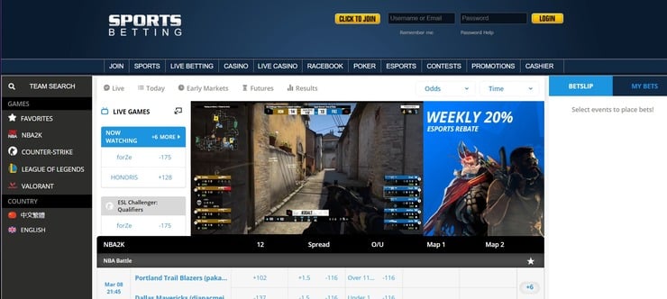 Live steaming Esports
