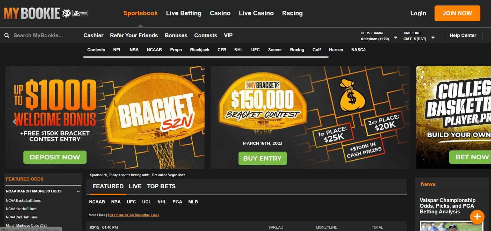 mybookie march madness