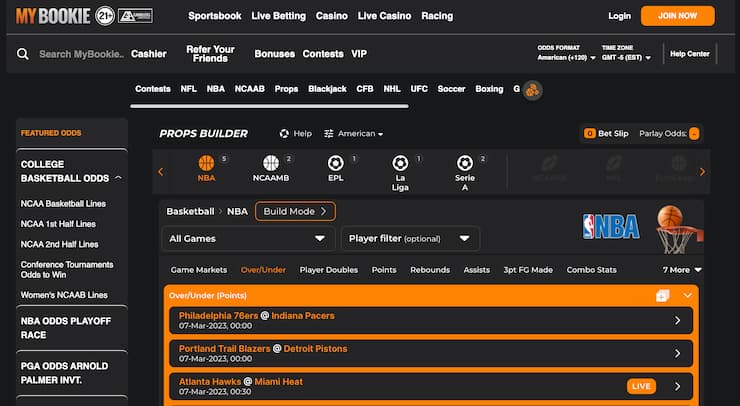 mybookie parlay betting