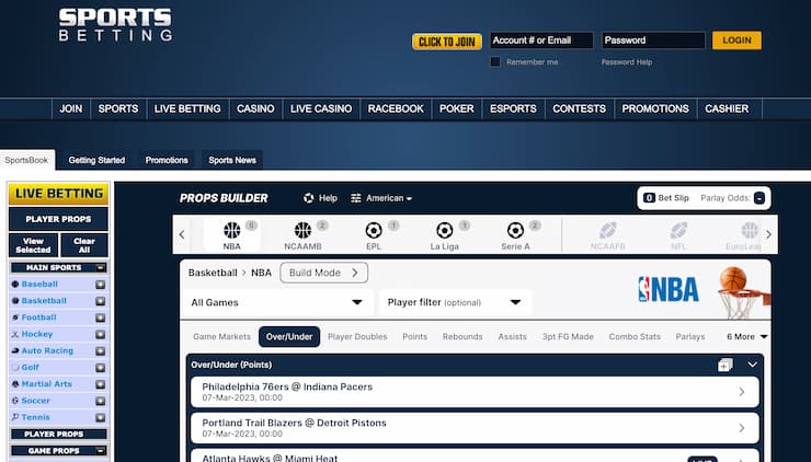 sportsbetting.ag parlay betting