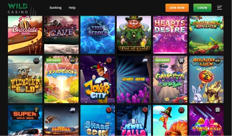 wild casino games
