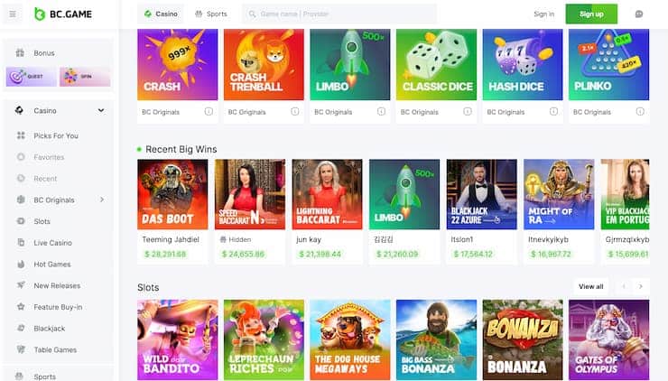 BC.Game WA online casino