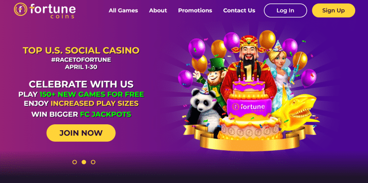 Fortune Coins Homepage