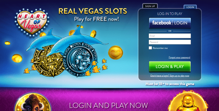 Heart of Vegas Sign Up