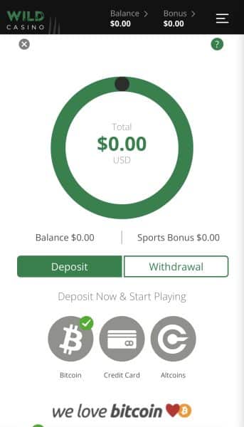 Wild Casino Deposit Options