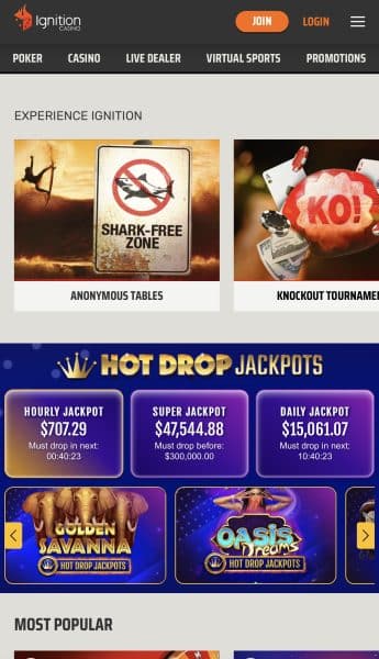 Ignition homepage