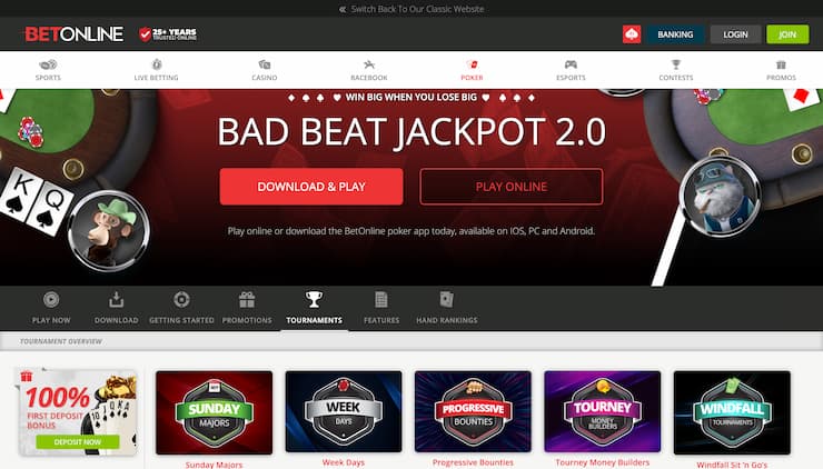 BetOnline Casino Online Poker in Maryland