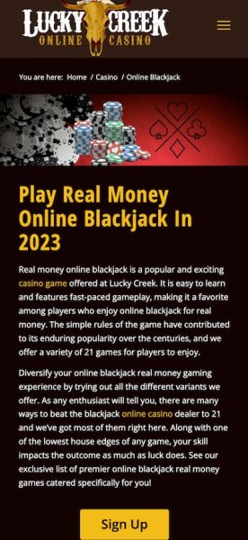 Lucky Creek Iowa Casino App