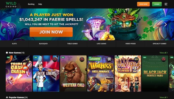 Wild Casino Maine Online Casino