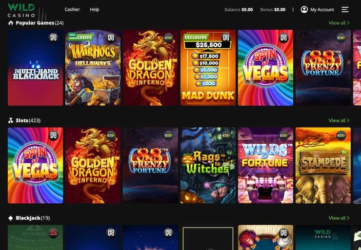 Wild Casino Step 4