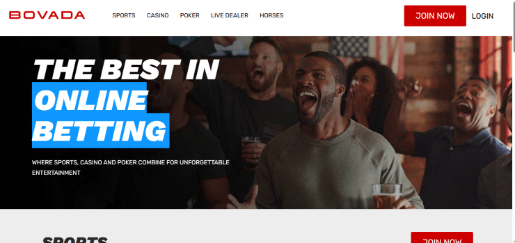 Bovada Casino Home Page