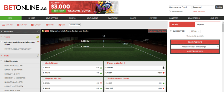 Place your bets on BetOnline