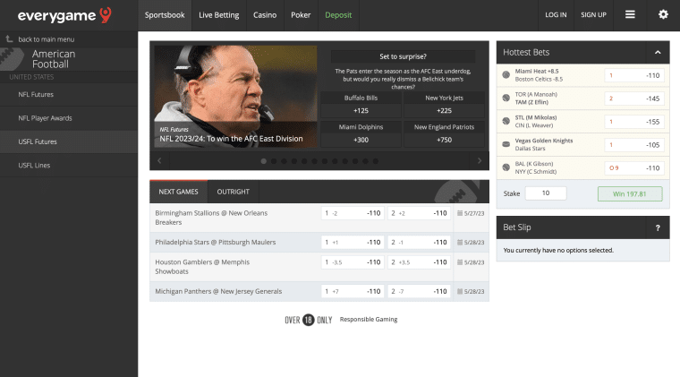 Everygame NFL betting