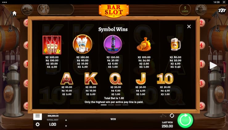 Bar Slot Payable