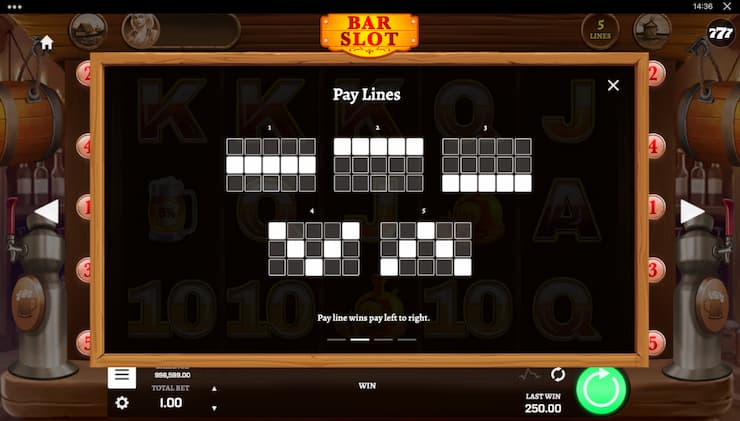 Bar Slot Paylines