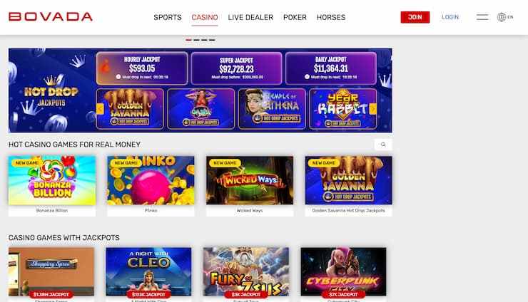 Bovada Casino slots