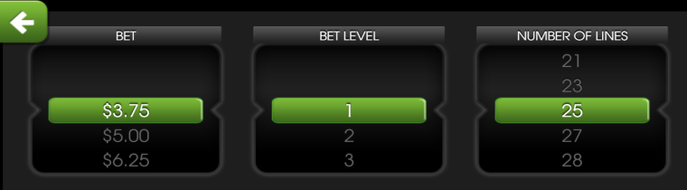 Gladiator slots bet