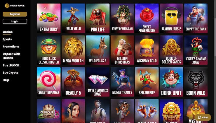 Lucky Block Casino slots