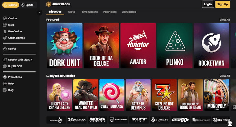 Lucky Block Casino Games