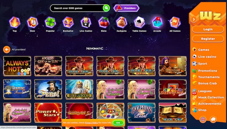 Wazamba Novomatic Slots