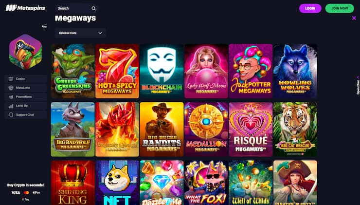 Metaspins Megaways Casino