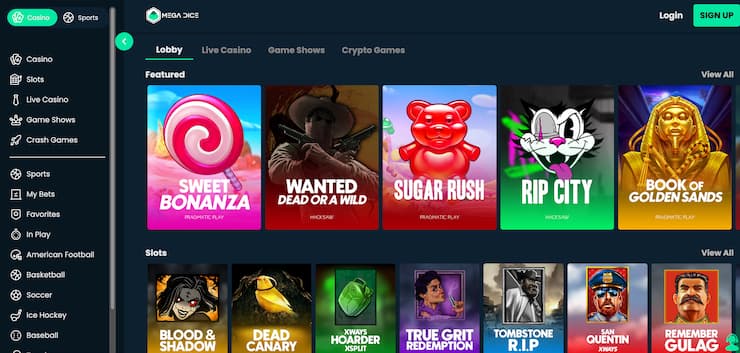 uk crypto casino - mega dice