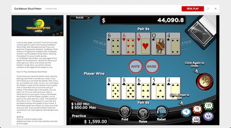 Caribbean Stud Poker Jackpot