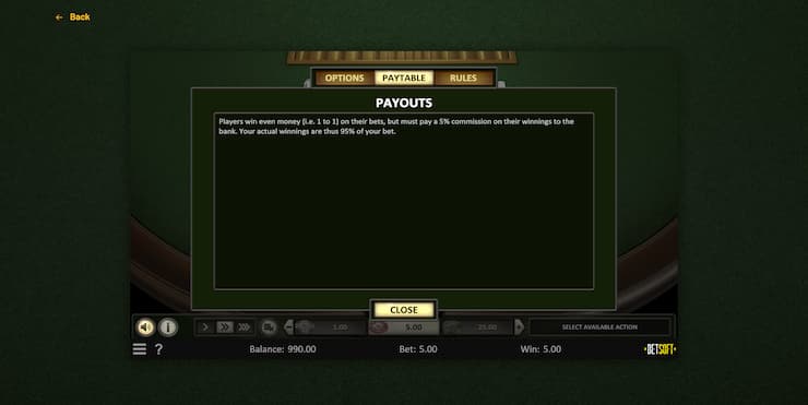 Pai Gow Payouts